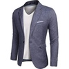 image:imageCOOFANDY Mens Casual Blazer Sport Coats Slim Fit One Button Lightweight Suit JacketBlue