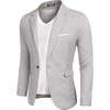 image:imageCOOFANDY Mens Casual Blazer Sport Coats Slim Fit One Button Lightweight Suit JacketSky Grey