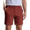 image:imageCOOFANDY Mens Casual Shorts 7 Stretch Golf Shorts with 4 Pockets Quick Dry Lightweight Shorts Dress for Hiking WorkBrick Red