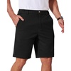 image:imageCOOFANDY Mens Casual Shorts ClassicFit 9 Chino Shorts Cotton Stretch Golf Short with 4 PocketsBlack