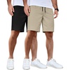 2 Pack  Black  Light Khaki