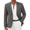 image:imageCOOFANDY Mens Casual Sport Coat Lightweight Two Button Blazer Slim Fit Business JacketsDark Grey