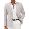 image:imageCOOFANDY Mens Casual Sport Coat Lightweight Two Button Blazer Slim Fit Business JacketsLight Grey