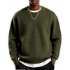image:imageCOOFANDY Mens Crewneck Sweatshirt Geometric Texture Casual Long Sleeve Sweatshirts Fashion Pullover ShirtsArmy Green