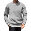 image:imageCOOFANDY Mens Crewneck Sweatshirts Long Sleeves Fleece Sweatshirts Thermal Casual Pullover ShirtLight Gray