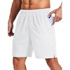 image:imageCOOFANDY Mens Gym Athletic Shorts with Zipper Pockets Quick Dry 7 Workout Running Training ShortsWhite