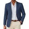 image:imageCOOFANDY Mens Linen Casual Blazer Slim Fit Sport Coat Two Button Summer Suit Jacket Lightweight Business Sport JacketBlue