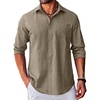 image:imageCOOFANDY Mens Long Sleeve Button Down Shirt Casual Untucked RegularFit Oxford Dress Shirts