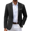 image:imageCOOFANDY Mens Slim Fit Casual Blazers Lightweight Sport Coats One Button Suit JacketsBlack