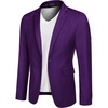 image:imageCOOFANDY Mens Sport Coat Casual Blazer One Button Business Suit JacketPurple