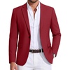 image:imageCOOFANDY Mens Sport Coat Casual Blazer One Button Business Suit JacketWine Red