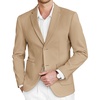 image:imageCOOFANDY Mens Tweed Blazer Slim Fit Casual Sport Coat Two Button Knit Suit JacketKhaki