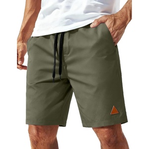 image:imageCOOFANDY Mens 9 Casual Shorts with Zipper Pocket Elastic Waist Drawstring Chinos Short Summer Lightweight Cotton ShortsArmy Green