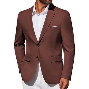 image:imageCOOFANDY Mens Blazer Business Suit Jacket Slim Fit Two Button Casual Sport CoatsDark Red
