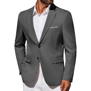 image:imageCOOFANDY Mens Blazer Business Suit Jacket Slim Fit Two Button Casual Sport CoatsGrey