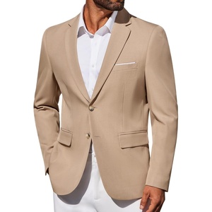image:imageCOOFANDY Mens Blazer Business Suit Jacket Slim Fit Two Button Casual Sport CoatsKhaki