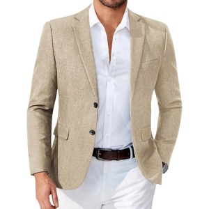 image:imageCOOFANDY Mens Blazer Casual Sport Coats Two Buttons Lightweight Suit JacketLight Khaki