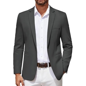 image:imageCOOFANDY Mens Blazer Casual Suit Jacket Slim Fit One Button Sport Coats Lightweight Sports JacketDark Grey