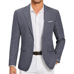 image:imageCOOFANDY Mens Blazer Casual Two Buttons Sport Coat Slim Fit Lightweight Suit JacketsBlue Purple