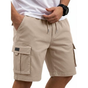 image:imageCOOFANDY Mens Cargo Cotton Twill Cargo Shorts Drawstring Stretch Elastic Waist Casual Work Short with 5 PocketsBeige