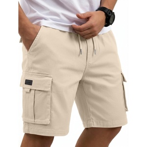 image:imageCOOFANDY Mens Cargo Cotton Twill Cargo Shorts Drawstring Stretch Elastic Waist Casual Work Short with 5 PocketsLight Beige