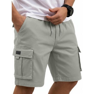 image:imageCOOFANDY Mens Cargo Cotton Twill Cargo Shorts Drawstring Stretch Elastic Waist Casual Work Short with 5 PocketsLight Green