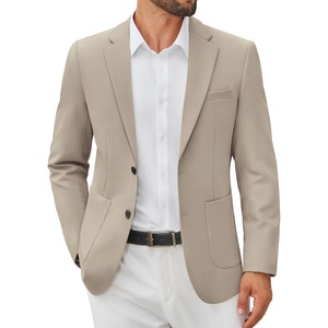 image:imageCOOFANDY Mens Casual Blazer Jacket Slim Fit Two Button Suit Jackets Lightweight Knit Sport CoatKhaki