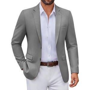 image:imageCOOFANDY Mens Casual Blazer Lightweight Sport Coats Two Buttons Slim Fit Suit Jacket for Business Wedding DressDark Grey