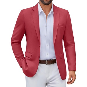 image:imageCOOFANDY Mens Casual Blazer Lightweight Sport Coats Two Buttons Slim Fit Suit Jacket for Business Wedding DressDark Red