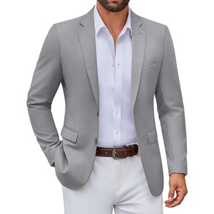 image:imageCOOFANDY Mens Casual Blazer Lightweight Sport Coats Two Buttons Slim Fit Suit Jacket for Business Wedding DressLight Grey