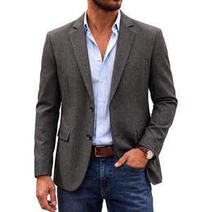 image:imageCOOFANDY Mens Casual Blazer Lightweight Unlined Sport Coat Regular Fit Two Button Suit JacketDark Charcoal