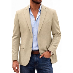 image:imageCOOFANDY Mens Casual Blazer Lightweight Unlined Sport Coat Regular Fit Two Button Suit JacketLight Khaki