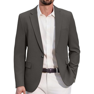 image:imageCOOFANDY Mens Casual Blazer One Button Lightweight Sport Coats Slim Fit Suit Jacket for Wedding Prom Party BusinessDark Gray