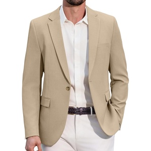 image:imageCOOFANDY Mens Casual Blazer One Button Lightweight Sport Coats Slim Fit Suit Jacket for Wedding Prom Party BusinessLight Khaki