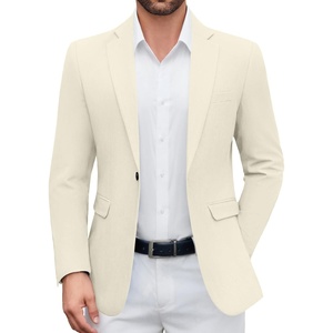 image:imageCOOFANDY Mens Casual Blazer One Button Sport Coat Lightweight Business Suit JacketBeige