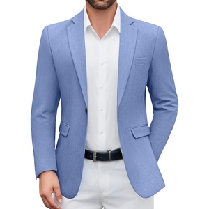 image:imageCOOFANDY Mens Casual Blazer One Button Sport Coat Lightweight Business Suit JacketBlue