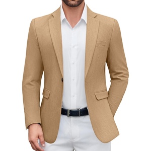 image:imageCOOFANDY Mens Casual Blazer One Button Sport Coat Lightweight Business Suit JacketBrown