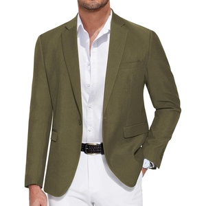 image:imageCOOFANDY Mens Casual Blazer One Button Sport Coat Slim Fit Lightweight Suit Blazer JacketArmy Green