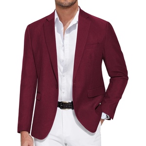 image:imageCOOFANDY Mens Casual Blazer One Button Sport Coat Slim Fit Lightweight Suit Blazer JacketDark Red