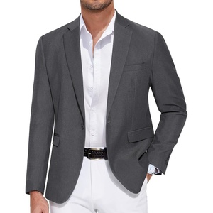 image:imageCOOFANDY Mens Casual Blazer One Button Sport Coat Slim Fit Lightweight Suit Blazer JacketDeep Grey