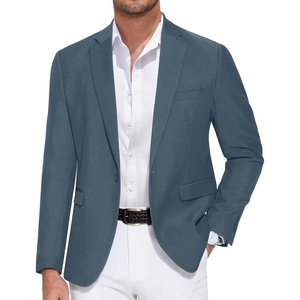 image:imageCOOFANDY Mens Casual Blazer One Button Sport Coat Slim Fit Lightweight Suit Blazer JacketLight Blue