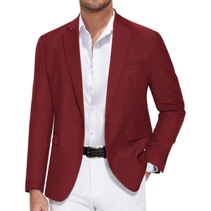 image:imageCOOFANDY Mens Casual Blazer One Button Sport Coat Slim Fit Lightweight Suit Blazer JacketWine Red