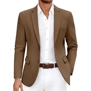 image:imageCOOFANDY Mens Casual Blazer Slim Fit Lightweight Sport Coat Two Button Suit JacketBrown