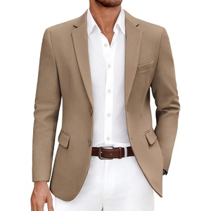 image:imageCOOFANDY Mens Casual Blazer Slim Fit Lightweight Sport Coat Two Button Suit JacketKhaki