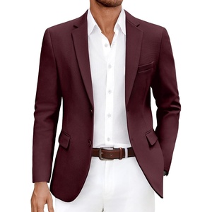 image:imageCOOFANDY Mens Casual Blazer Slim Fit Lightweight Sport Coat Two Button Suit JacketRed