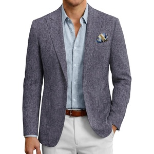 image:imageCOOFANDY Mens Casual Blazer Slim Fit Sports Coat One Button Suit Jacket Retro Tuxedos Formal Dress WearBlue