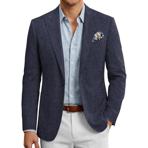 image:imageCOOFANDY Mens Casual Blazer Slim Fit Sports Coat One Button Suit Jacket Retro Tuxedos Formal Dress WearNavy Blue