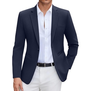 image:imageCOOFANDY Mens Casual Blazer Slim Fit Suit Jacket Lightweight One Button Business Sport CoatsNavy Blue