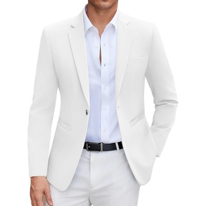 image:imageCOOFANDY Mens Casual Blazer Slim Fit Suit Jacket Lightweight One Button Business Sport CoatsWhite