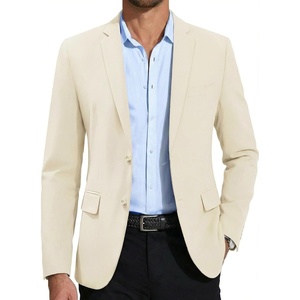 image:imageCOOFANDY Mens Casual Blazer Slim Fit Suit Jacket Two Button Lightweight Sport CoatBeige